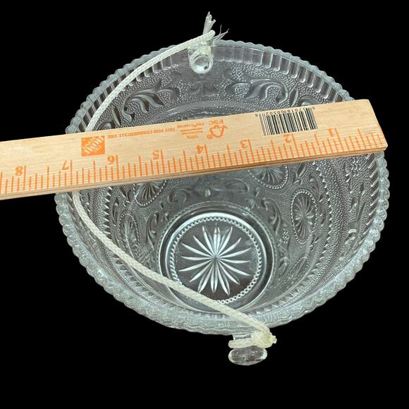 Vintage Sandwich Glass Planter Ice Bucket American Concord MCM Pressed Embossed - Picture 8 of 10